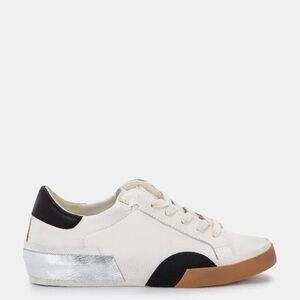 Dolce Vita | Zina white/black/silver leather sneaker